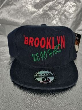 BROOKLYN We Go Hard Fitted 7 1/2 Hat - New